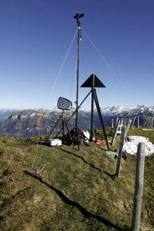 Aufbau auf dem Berg